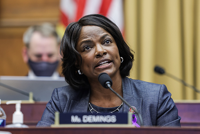 Rep. Val Demings speaks during the House Judiciary Subcommittee on Antitrust, Commercial and Administrative Law hearing.