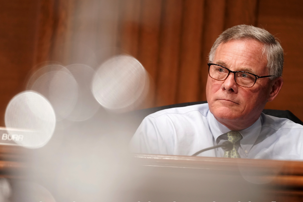 Sen. Richard Burr, R-N.C., listens during a Senate Health, Education, Labor and Pensions Committee hearing.