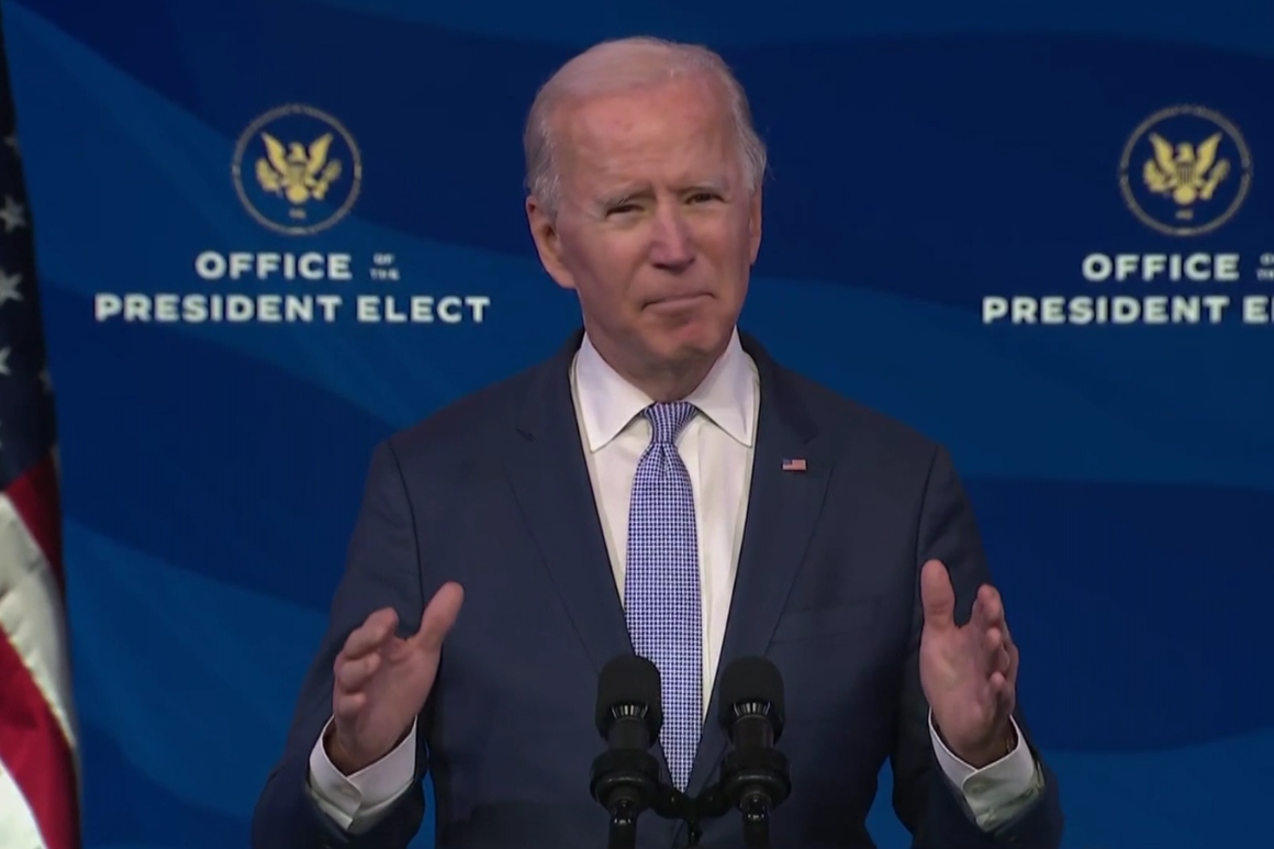 Joe Biden speaks.