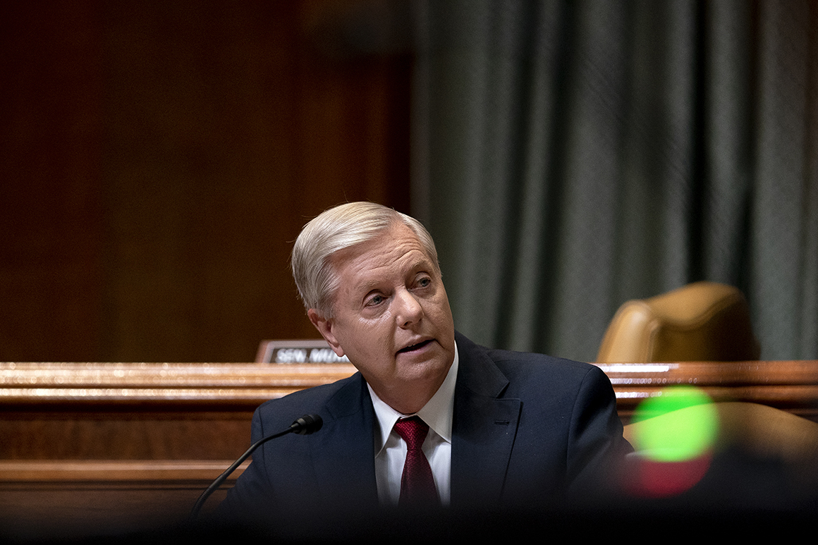 Lindsey Graham speaks during a congressional hearing.