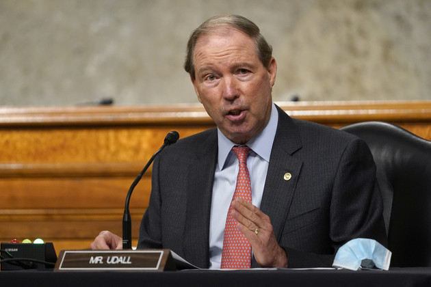 Sen. Tom Udall speaks during a Senate Committee on Foreign Relations hearing.