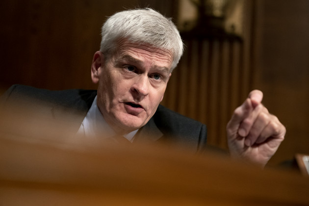 Bill Cassidy speaks at a Senate HELP Committee hearing.