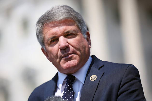 Michael McCaul speaks at a bipartisan news conference on the ongoing Afghanistan evacuations, at the U.S. Capitol on August 25, 2021, in Washington, D.C. 