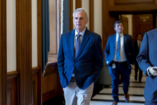 House Minority Leader Kevin McCarthy walks to his office.