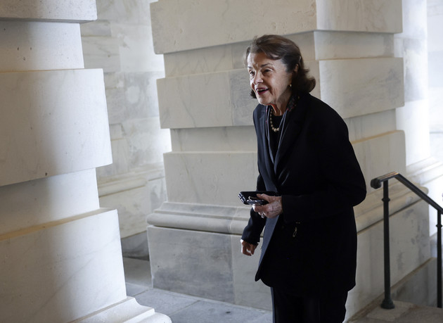 Dianne Feinstein is seen at the U.S. Capitol.