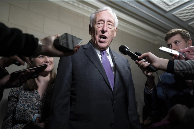 House Majority Leader Steny Hoyer speaks with reporters.