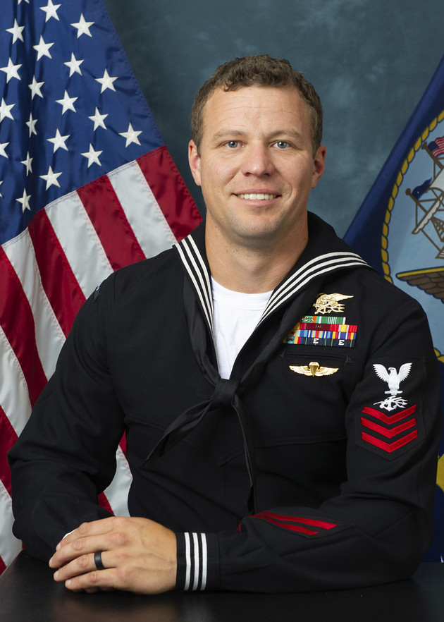 Navy Special Warfare Operator 1st Class Christopher J. Chambers is seen.
